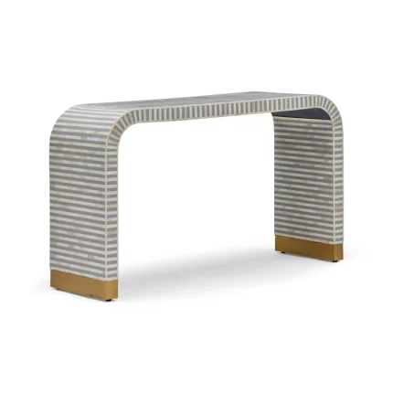 Lennox Bone Inlay Console Grey